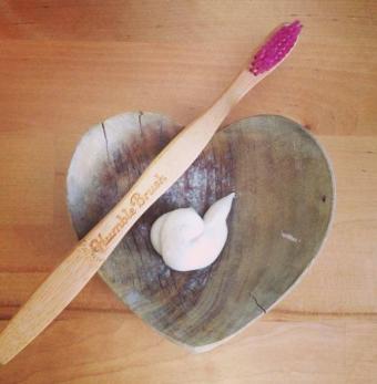 Eko zobna ščetka bambus odrasla - roza 