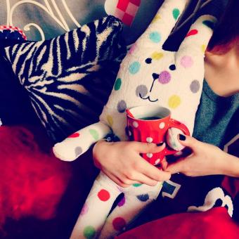 Plišasti zajček Pikec S - 40cm 